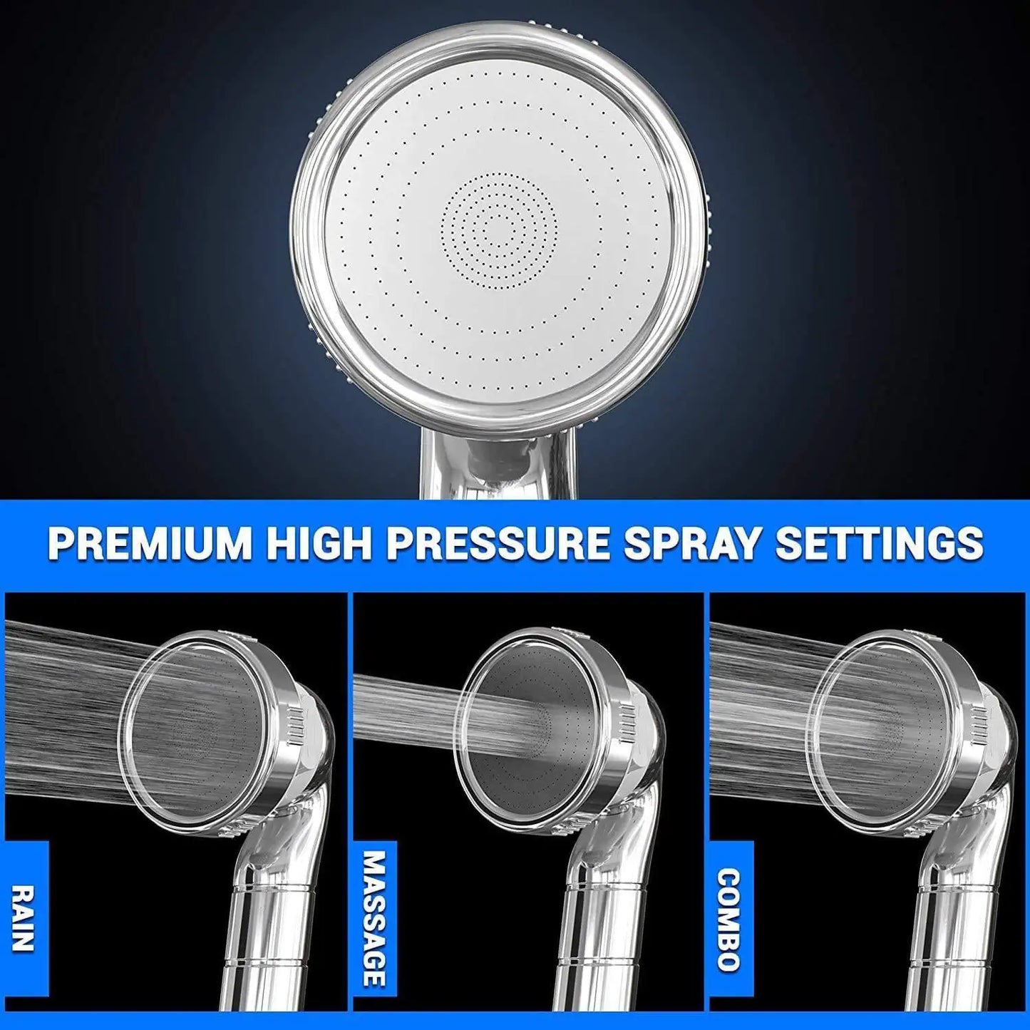 Aurum Filtered shower head Silver