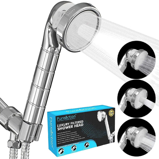 Aurum Filtered shower head Silver