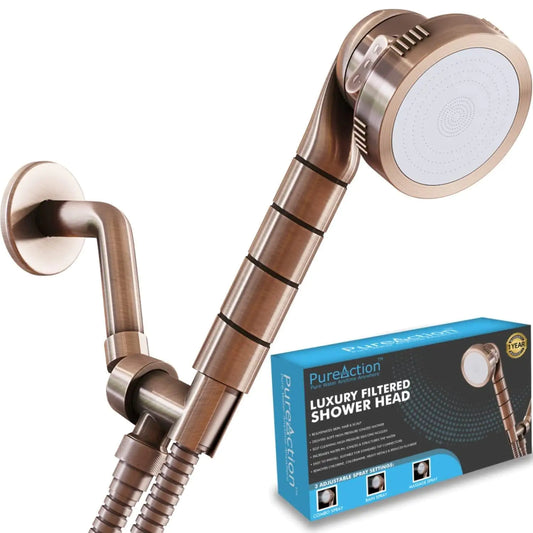 Aurum Filtered Shower Head Brown